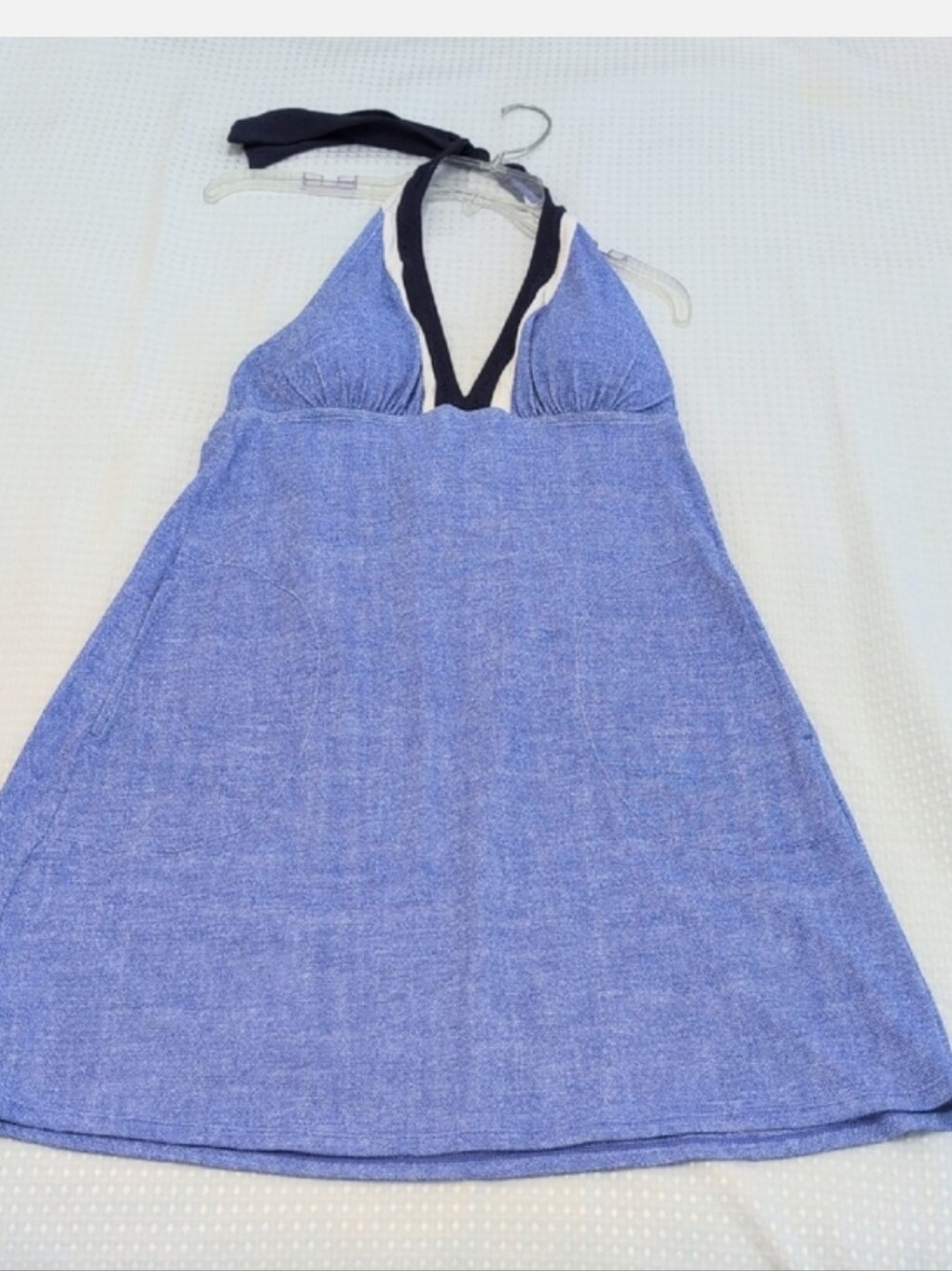 Tommy Bahama Island Cay Blue Halter Swimdress Large Sun Shelter - Picture 8 of 14